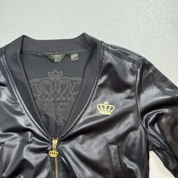 Adidas Respect M.E. by Missy Elliott Faux Leather Track Jacket